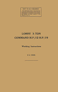 Lorry 3-Ton Command HP - 12HP 19 Working Instructions - Title page.jpg