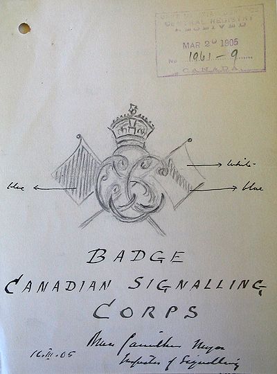 Badge Canadian Signalling Corps proposal 1905.jpg